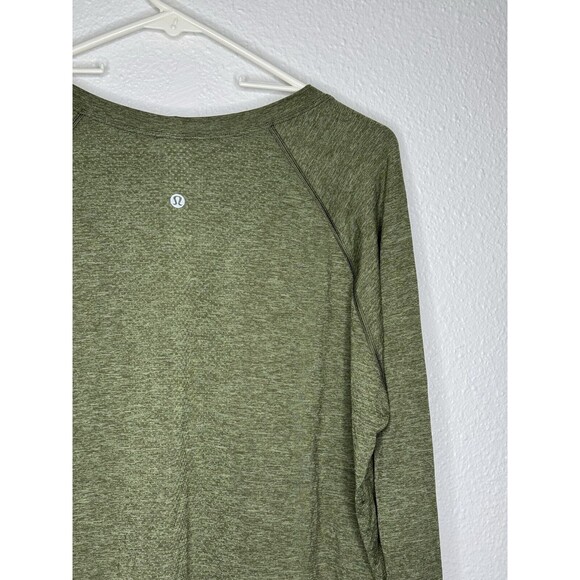 Lululemon Shirt Womens 18 Green Swiftly Tech Long Sleeve Athleisure Training Run - Picture 11 of 16